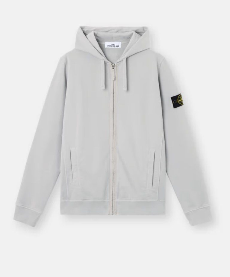 Худи c молнией Stone Island Brushed Cottone Fleece