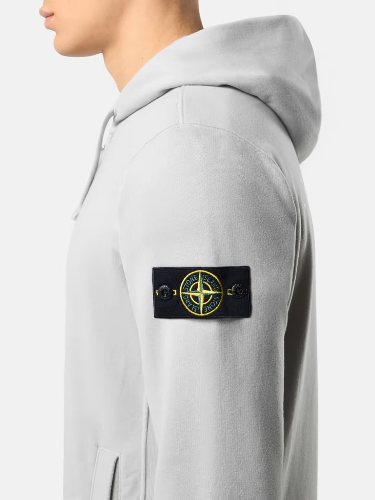 Худи c молнией Stone Island Brushed Cottone Fleece